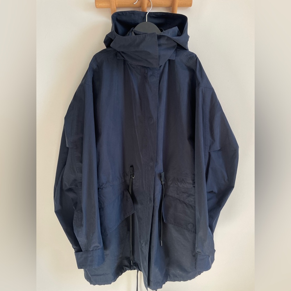 Studio Nicholson Tomme jacket navy fits size S M L rain jacket anorak oversized